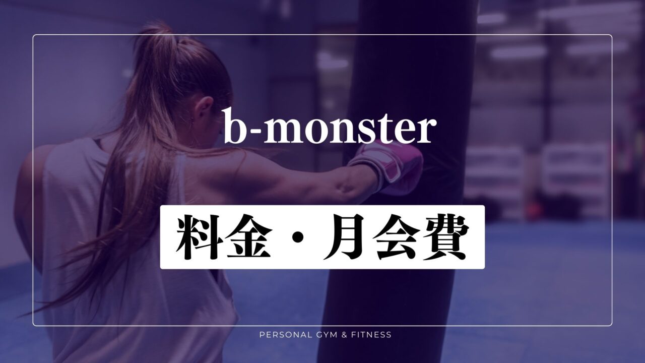 b-monster(ビーモンスター)の料金プラン・月会費